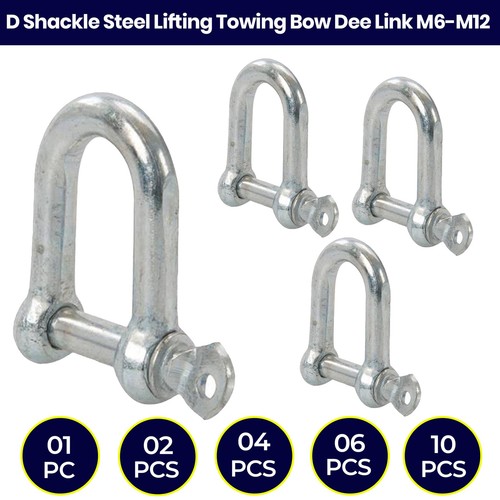 Shackle galvanised steel dee - shackle,