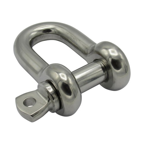 Stainless steel shackle with - stainless,