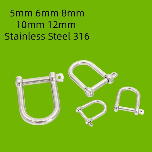 Dee shackles 5mm - 5mm, 6mm