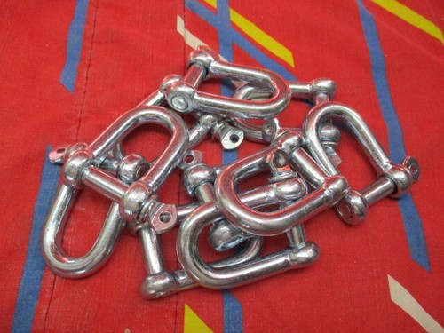 Galvanised steel shackle dee - steel,