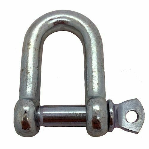 Galvanised steel shackle - steel,