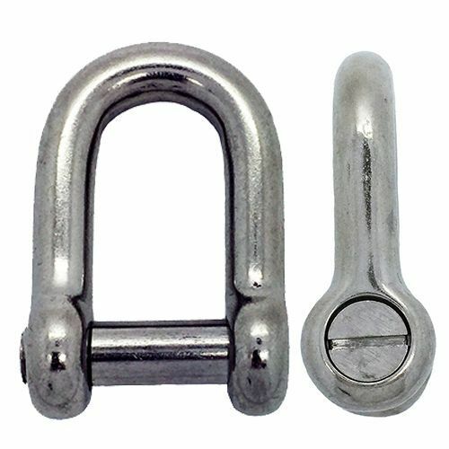 Stainless steel shackle - steel, d
