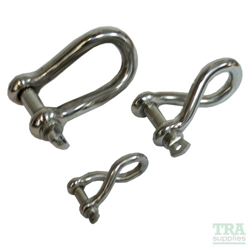 Twisted shackle stainless - shackle, d